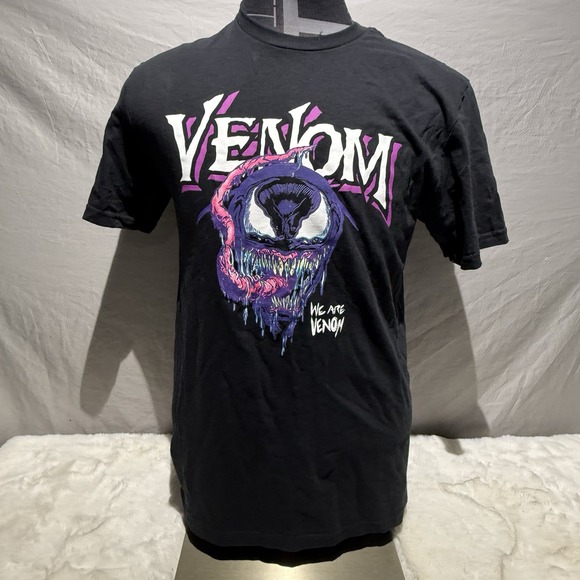 MARVEL VENOM Black Screenprint Short Sleeve T-Shirt  Sz M*‎ - Picture 1 of 4